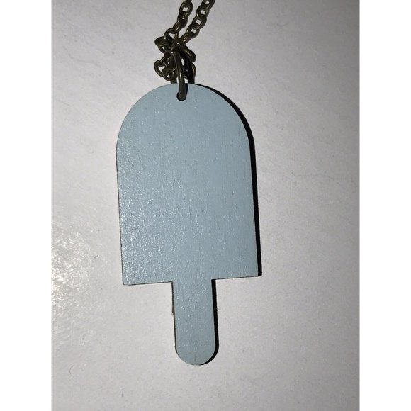 Unpossible Cuts Necklace Laser-cut Wood Pendant Wooden Jewelry Cute Popsicle - Picture 10 of 12